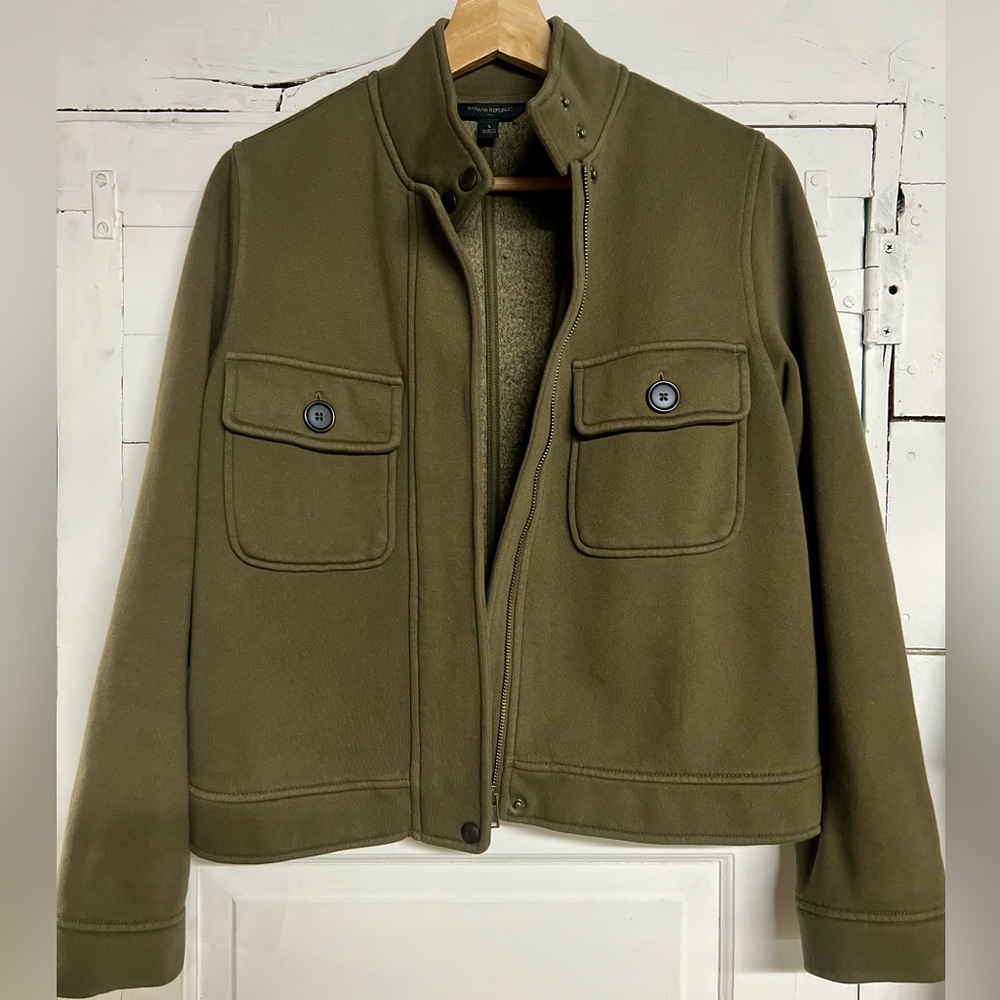 Green Knit Banana Republic Jacket